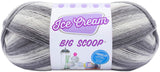 Lion Brand Yarn Ice Cream Big Scoop Yarn, Cookies & Cream, 3351 Foot (Pack of 1)