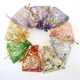 Beingelegant Size : 9x12 Cms Pack of 50 Organza Drawstring Bag Potli, Precious Jewellery Pouch I Gifts Goodies and Candy P