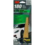 3M Sandpaper, 03031, 180 Grit, 3 2/3 in x 9 in, 6 Sheets