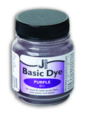 Jacquard Basic Dye .5oz - Purple - The Perfect Solution for Hard to Dye Materials - Wood - Reeds - Straw - Paper - Leather - Hem