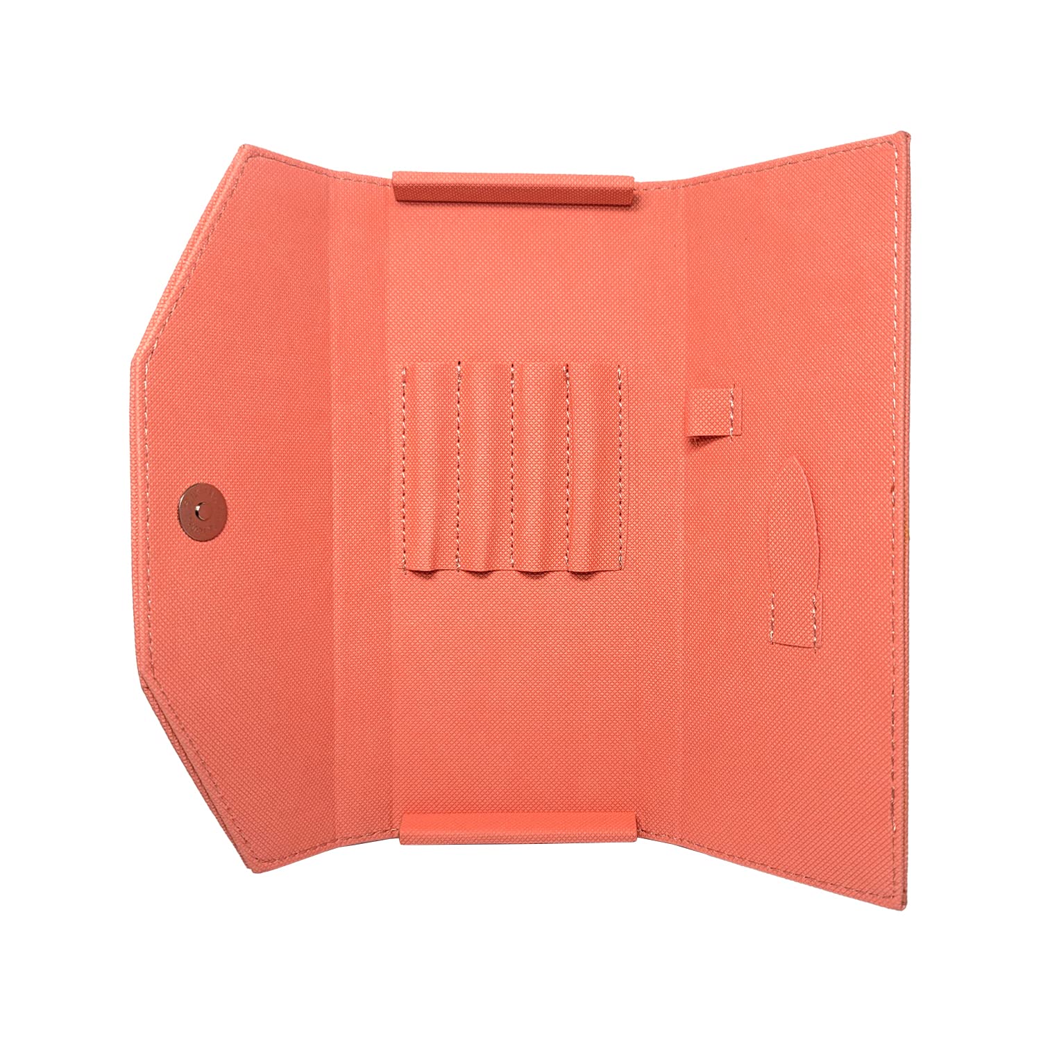 Amber Lash Faux Leather Tweezer Cases For Safe keeping Tweezers and Travelling (Coral Pink)
