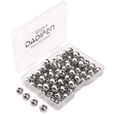 DADIFEN 304 Stainless Steel Round Beads 8.0mm 80pcs Spacer Beads for Jewelry DIY Making and Repairing