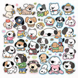 100pcs Cute Cartoon Dog for Kids Laptops,Aesthetic Vinyl Waterproof Stickers for Water Bottle Computer Journal Luggage Skateboard