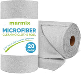 Microfiber Cleaning Cloth Roll 2525 cm | Reusable & Washable TearAway Kitchen Towel Roll | Ultra Soft Absorbent Lint Free Clean