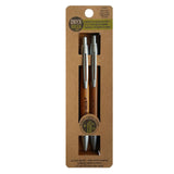 ONYX+ GREEN Bamboo Pen, Black Ink, And Mechanical Pencil Set, Sustainable Writing Essentials, feature bamboo casing, natural ele