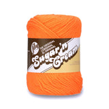 Lily 10200101628 Sugar N Cream The Original Solid Yarn, 2.5oz, Medium 4 Gauge, 100% Cotton Hot Orange Machine Wash & Dry
