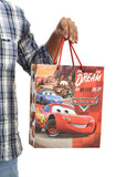 PPJ HAPPY BIRTHDAY SUPER CARS THEME (CARTOON THEME) PARTY (30 Pcs.) PAPER CARRY BAG, 10 Inch X 12 Inch X 4 Inch RETURN GIFT/HA