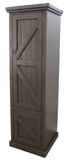 American Heartland Rustic Single Door Armoire, Rustic Grey