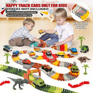 Save Unicorn Tracks Cars Replacement only,Track Cars for Tracks Glow in The Dark, Car Tracks Accessories with 3 Flashing LED Lig