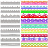 INFUNLY 10PCS Lace Cutting Dies Lace Metal Embossing Stencils Lace Flower Border Cutting Dies for Card Making Album Paper Card E