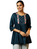 Libas Women'S A-Line Kurtis (58235B_Blue