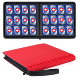 GEAoffice 12 Pocket Trading Card Binder for 720 Cards, Sturdy PU Cover Side Loading Zipper Collection Binder Album for MTG, TCG,