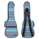 CLOUDMUSIC Ukulele Case Gig Bag Padded Backpack For Concert 23 Inch(Concert,Hawaii Blue)