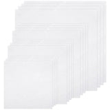 16 PCS Embroidery Fabric, Pre-Cut White Natural Cotton Embroidery Cloth Fabric, 4 Different Sizes 5.9 to 11.8inch, Embroidery Cl