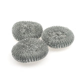 Large Stainless Steel Sponge Set, Metal Sponge, Metal Scrubber, Stainless Steel scouring pad (Pack of 3)