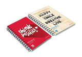 A5 Noteboo 210 X 148 Mm (Unruled Wire Bound Spiral Notebook, Multicolor, Pack Of 2) Apc105