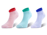 Anchor Ankle Length Colourful Socks For Women, Pack Of 3 Pair Socks, Free Size