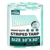 TARPAL Tarps 10x30 Feet Heavy Duty 12mil Tarp Waterproof Striped tarp Multipurpose Protective Cover Weather Proof,UV,Rip and Tea