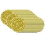 Hayes Publishing Gold Foil Embossed, Award of Excellence, Certificate Seals, 54 Seals Per Pack, 3 Packs