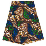 Stioyitois African Fabric 6 Yards Polyester Ankara Print Fabric for Sewing DIY Craft Projects Party Clothing M8
