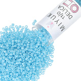 Miyuki Delica Seed Beads - Size 11/0 (1.6 mm), DB0215, Opaque Sky-Blue Luster, 7.2 g, Approx. 1440 Beads, Made in Japan