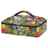 SyXIOP Insulated Casserole Carrier Bag Pink Flamingo Christmas in July