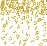 Itsyyboo 120pcs Glitter Gold Musical Note Confetti, Note Cutouts Confetti, Musical Party Music Theme Birthday Anniversary Engage