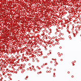 Tibaoffy Transparent Red with Silver Lined Beads Size 6/0 Crafts Glass Seed Beads 4mm for Jewelry Making (Total About 100g About