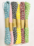 Ikis Pack Of 6 (60Mtrs) Double Colour Designer Look Colourful Diy Twisted Paper Rope Threads For Various Art And Craft Projects 