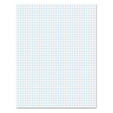 Ampad 8 1/2 x 11 Inches White Quad Pad, 4 Square Inch, 50 Sheets, 1 Each (22030C)