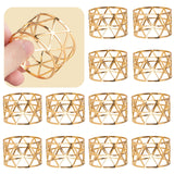 12PCS - Napkin Rings, Gold Napkin Rings Set of 12, Holiday Napkin Holders for Dining, Anniversary, Birthday, Christmas, Easter, 