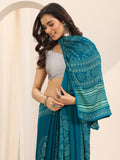 Libas Women16 Georgette Sarees (16273_Teal)