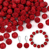 Tidponra 150 Pcs 10mm Rhinestone Beads for Jewelry Making, Sparkle Clay Rhinestone Beads for Bracelet Necklace Earring Jewelry M