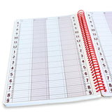 Portage Notebooks Appointment Book - Large 8.5 x 13.5 Undated Planner for Daily Scheduling - 4 Column Professional Daily Planner