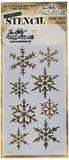 Stampers Anonymous Tim Holtz Layered Stencil 4.125X8.5, Snowflakes