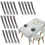 ELANE 20 Pcs Picnic Table Clips for Outdoor Tables, Tablecloth Clamps (Black)