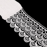 White Venice Lace Trim Scalloped Embroidered Edge Ribbon lace Trim for Sewing Crafts Gift Wrapping Wedding(3 Yards)
