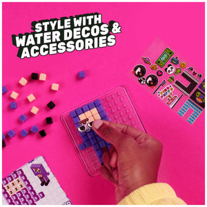 Pixobitz, Exclusive Creator Pack With 522 Water Fuse Beads, Decos And Accessories, Makes 3D And 2D Creations With No Heat, Arts