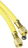 Yellow Jacket 18160 Plus II 3/8 B Charging Hose 3/8 Straight Flare x 3/8 45 Degree, 60, Yellow