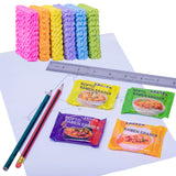 ROPTO 16 PCS Mini Food erasers for Kids Classroom Spicy Ramen Noodles Erasers Cute erasers for Kids Bulk Desk Pets Valentines Gi