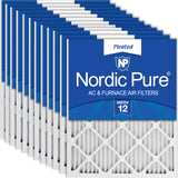 Nordic Pure 12x18x1 (11 1/2 x 17 1/2 x 3/4) Pleated MERV 12 Air Filters 12 Pack