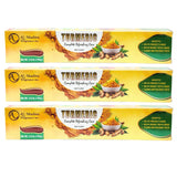 Turmeric Toothpaste with Saffron, Tea Tree & Ginger - Fluoride-Free & Paraben-Free - Sensitive Teeth Oral Care - Natural Whiteni