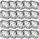 Kacctyen 20 Packs Soccer Gifts Makeup Bag Accessories Soccer Clear Theme Cosmetic Bag 8 x 6 x 2.4'' Waterproof Travel Pouch PVC 