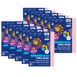 Tru-Ray Construction Paper, Pink, 9 x 12, 50 Sheets Per Pack, 10 Packs