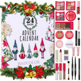 Makeup Advent Calendar 2025, 24 Days Christmas Countdown Calendar Surprise Gift Kit, Xmas Holiday Festival Cosmetic Starter Make