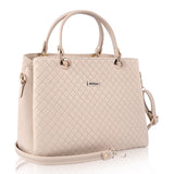 Adisa Quilted Handbag Shoulder Bag For Women And Girls With Detachable Sling Belt (Ad4077-Cre),Off White,,B0DHL8BMGP