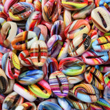 BERMRO 200pcs Acrylic Shell Beads Ocean Sea Theme Shell Charms Summer Hawaii Beaded for Jewelry Making Beading Kit Bracelets DIY