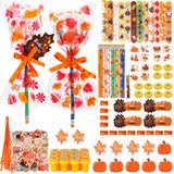 Totstio 182 Pcs Thanksgiving Party Favors, Fall Party Favors with Thanksgiving Cards Pencils Stickers Erasers Stampers Sharpener