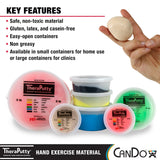 Cando 10-0958 Theraputty Standard Hand Exercise Putty, Xx-Soft, 4Oz