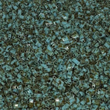 Miyuki Half Tila Beads - 2 Hole Rectangle Beads, 5x2.3x1.9 mm, 5 Grams Glass Beads Picasso Turquoise (HTL4514)